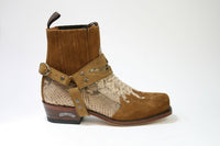 7811 Sendra Bikerboots Daino Python Camel