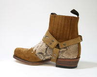 7811 Sendra Bikerboots Daino Python Camel