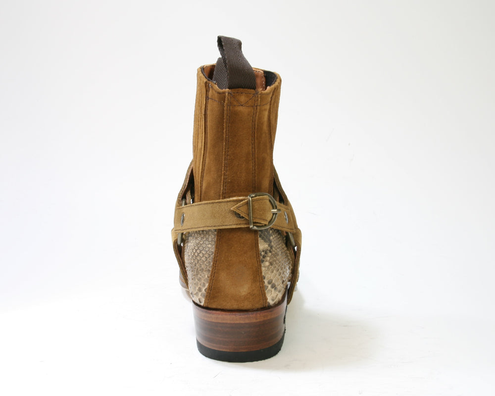 7811 Sendra Bikerboots Daino Python Camel