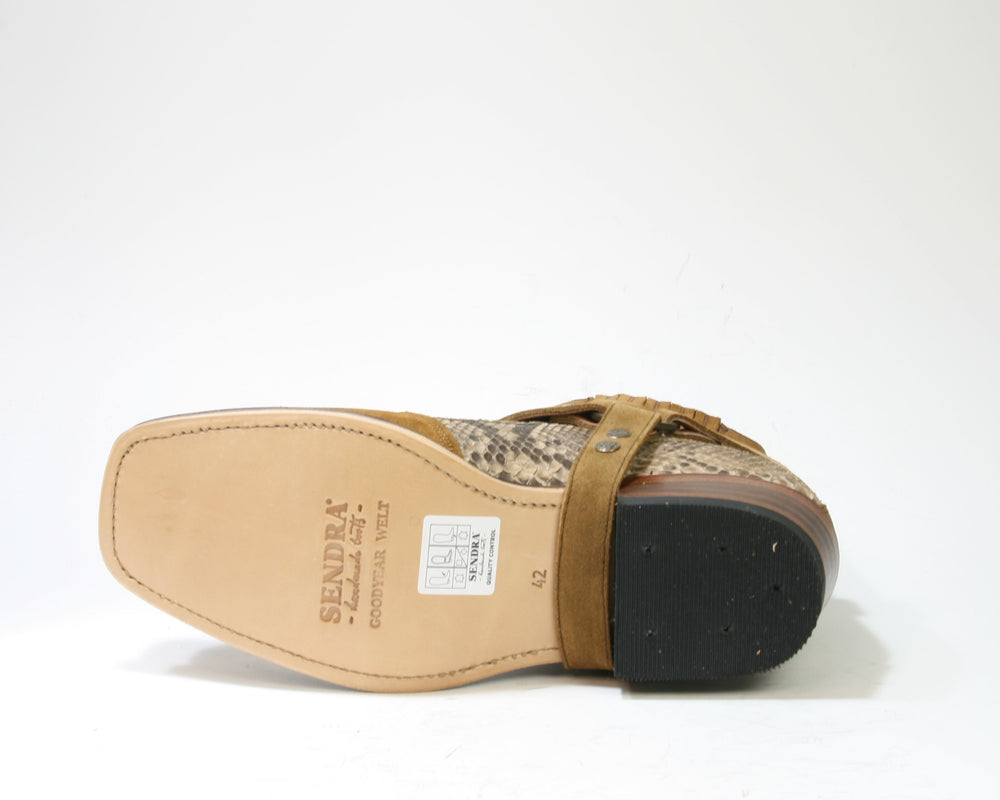 7811 Sendra Bikerboots Daino Python Camel