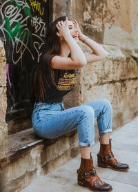 7811 Sendra Biker Britnes Flo. Marron Evolution L