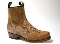 7811 Sendra Biker Boots Spr. Chocolate Python Cami