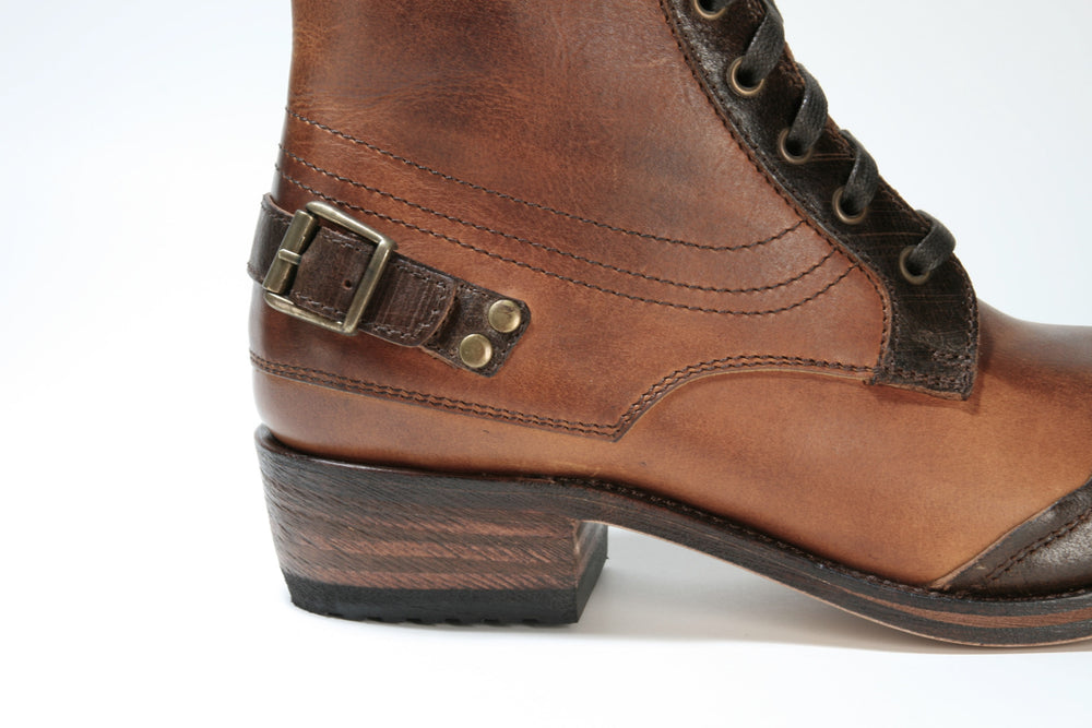 7825 Sendra Schnürschuhe WIDE Ecopel Fango