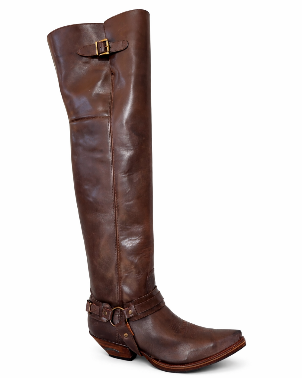7977 Sendra Boots Overknees Snowbut Marron