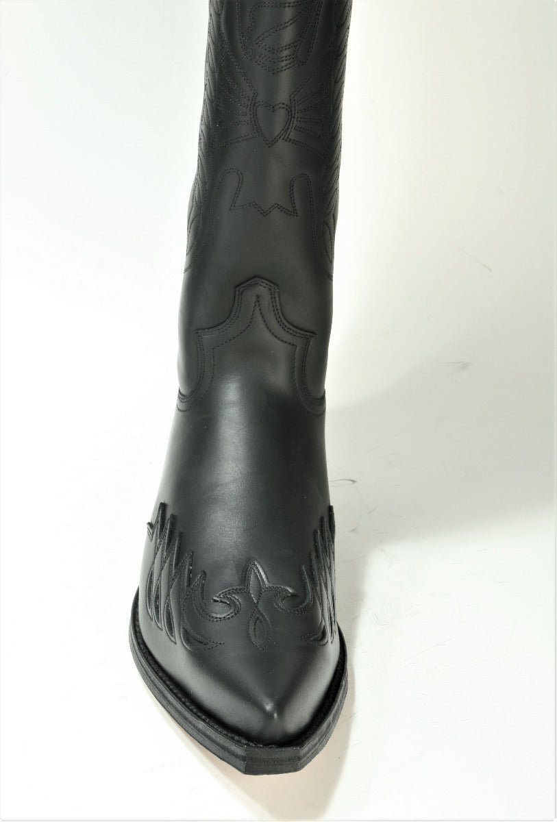 8029 Sendra Cowboy Boots High Shaft Black