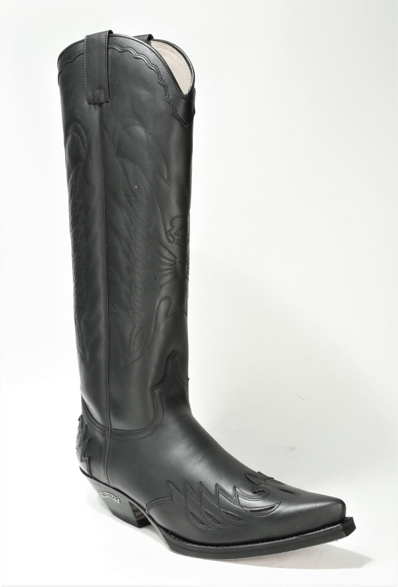 8029 Sendra Cowboy Boots High Shaft Black