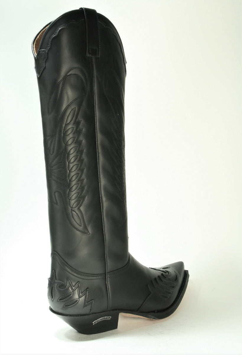 8029 Sendra Cowboy Boots High Shaft Black