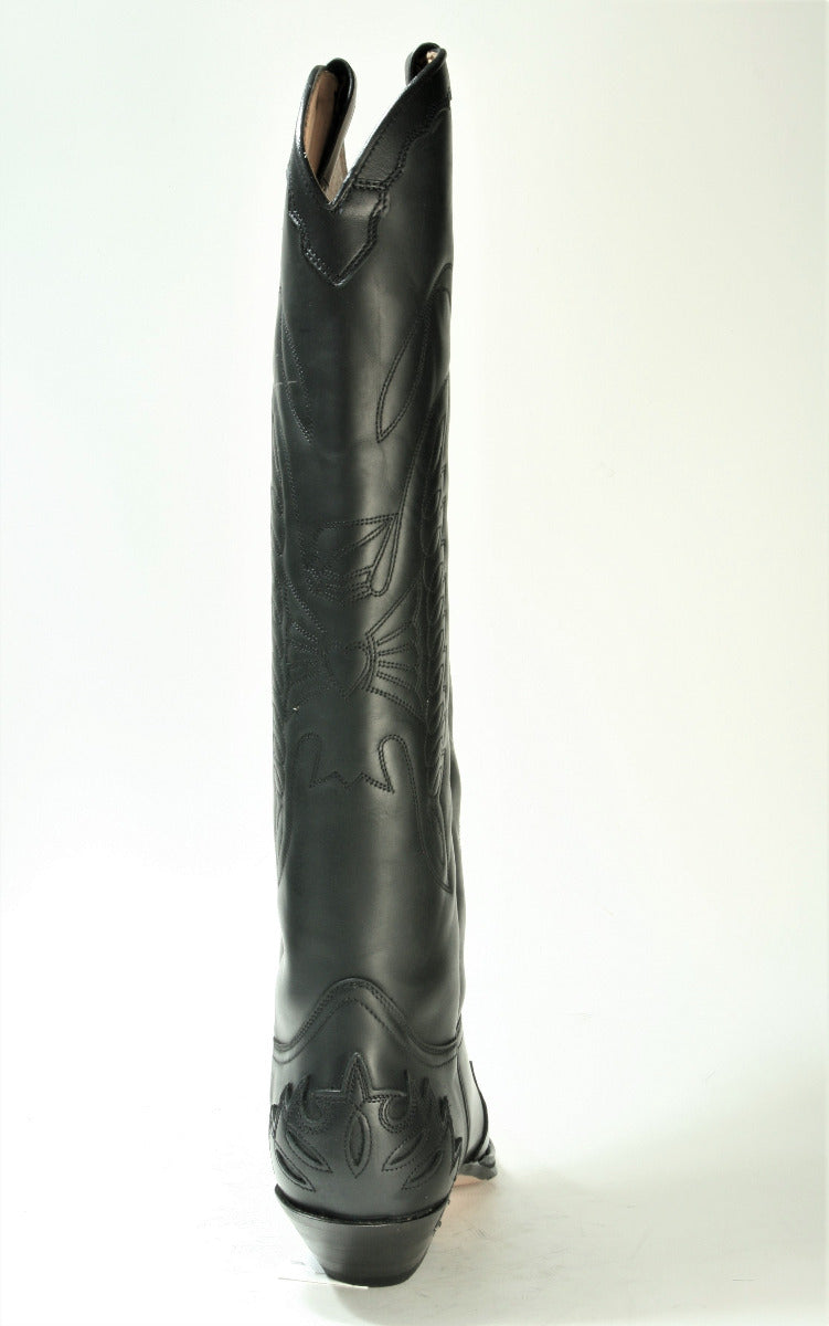 8029 Sendra Cowboy Boots High Shaft Black