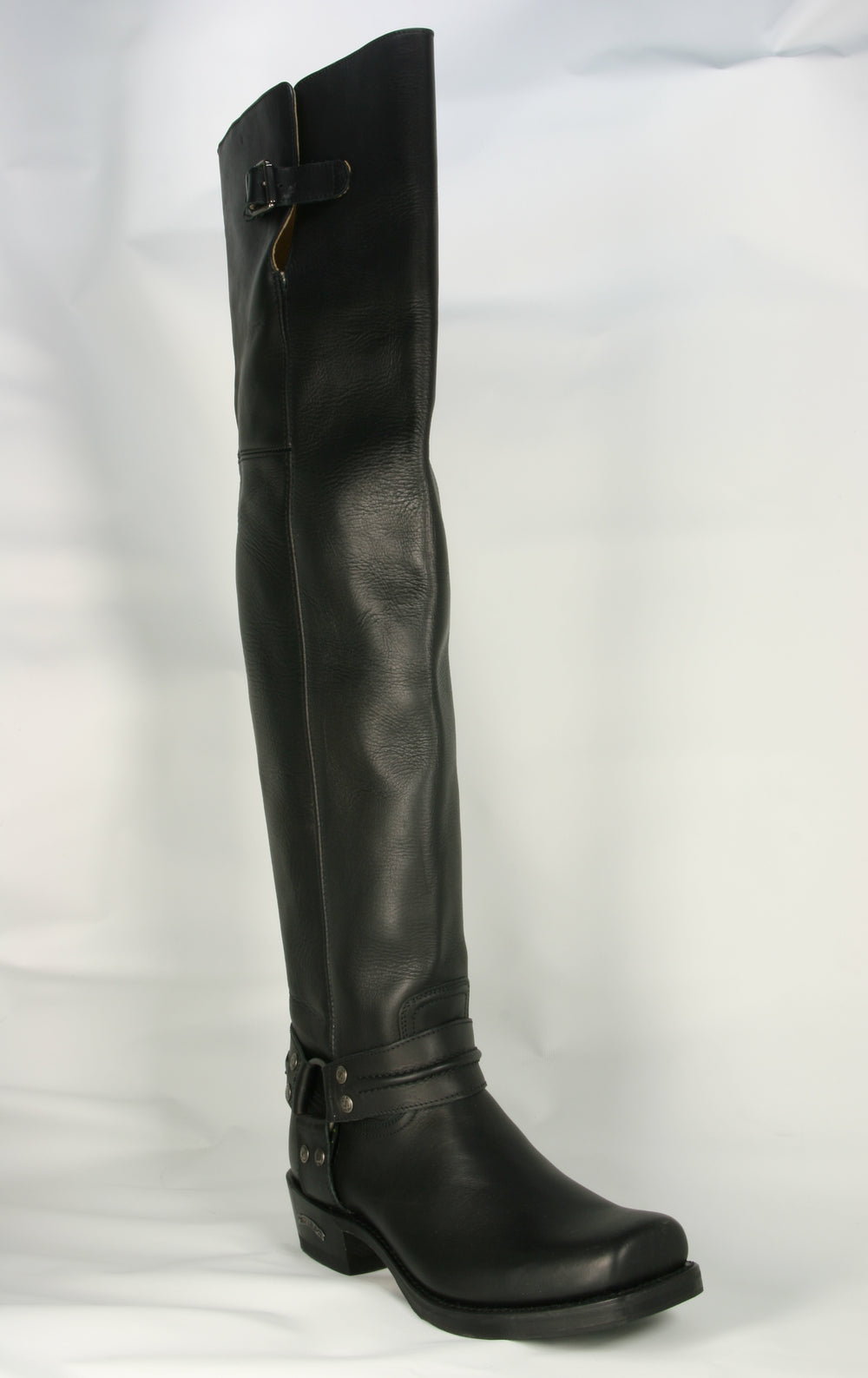 8105 Sendra Bikerboots Overknees Negro
