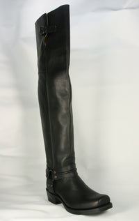 8105 Sendra Bikerboots Overknees Negro