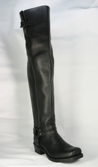 8105 Sendra Bikerboots Overknees Negro