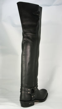 8105 Sendra Bikerboots Overknees Negro