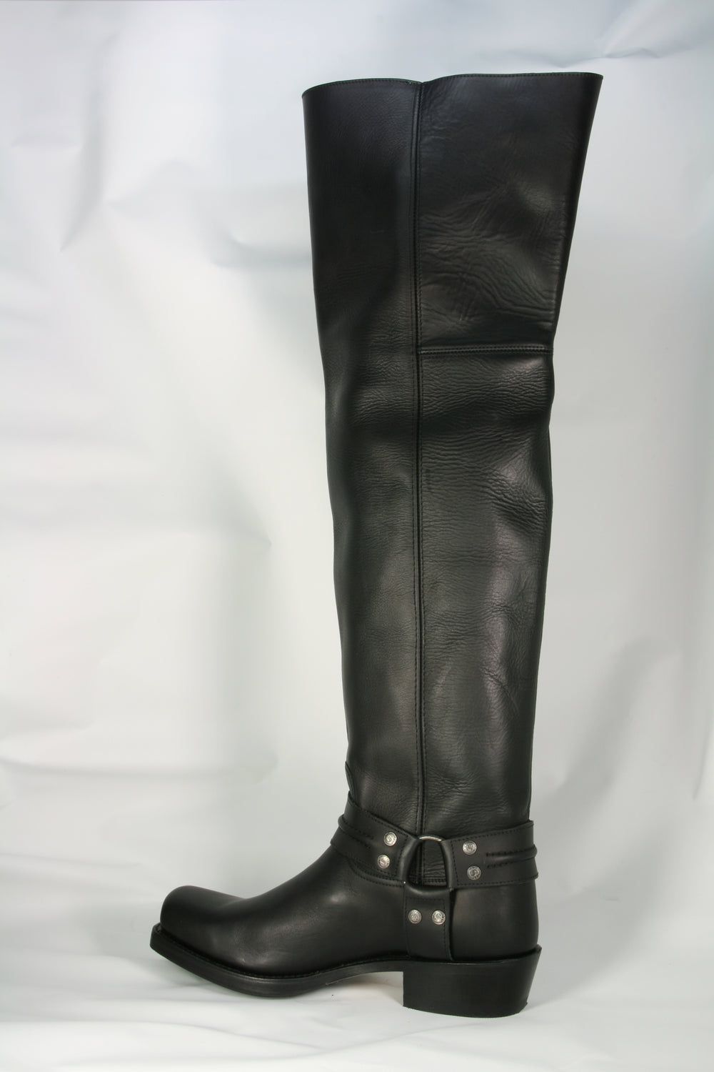 8105 Sendra Bikerboots Overknees Negro