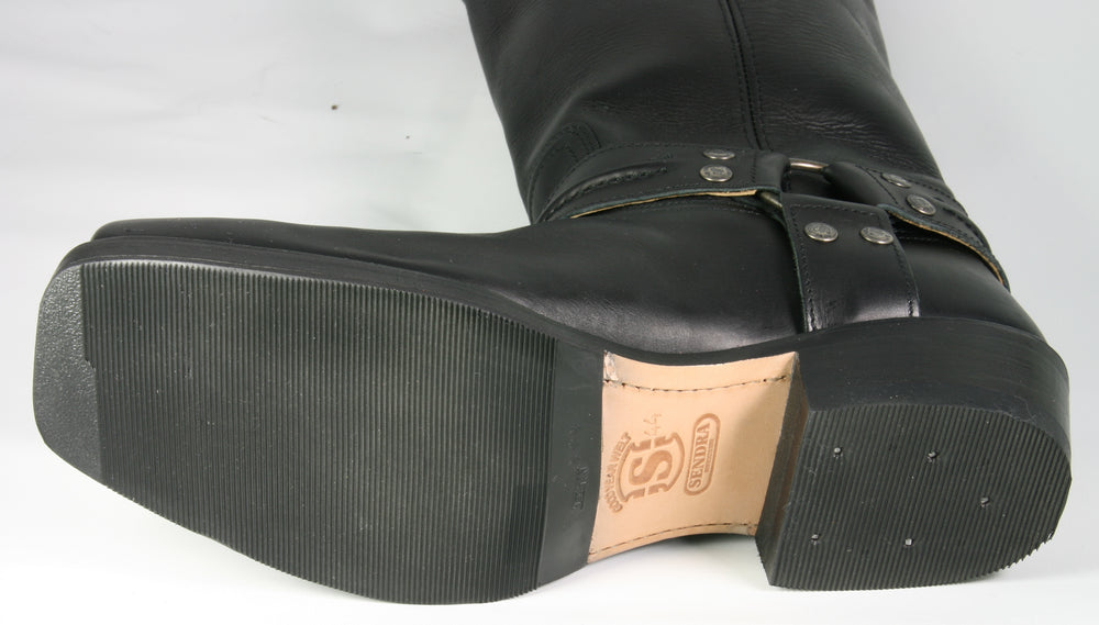 8105 Sendra Bikerboots Overknees Negro