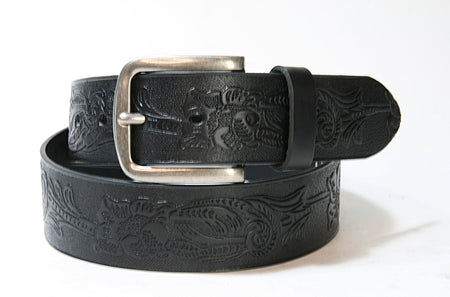 816 Vittozzi Gürtel Black Floral