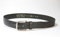 816 Vittozzi Gürtel Brown Floral