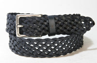 817 Vittozzi braided belt blue