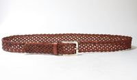 817 Vittozzi braided belt cognac