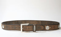 8277 Sendra leather belt Mad Dog Tang with conchos