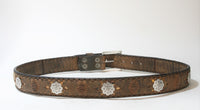 8277 Sendra leather belt Mad Dog Tang with conchos