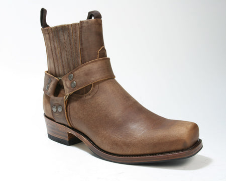 Sendra Bikerboots aus gebrushtem Rindsleder