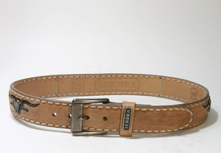 8322 Sendra Gürtel Nubuk hellbraun