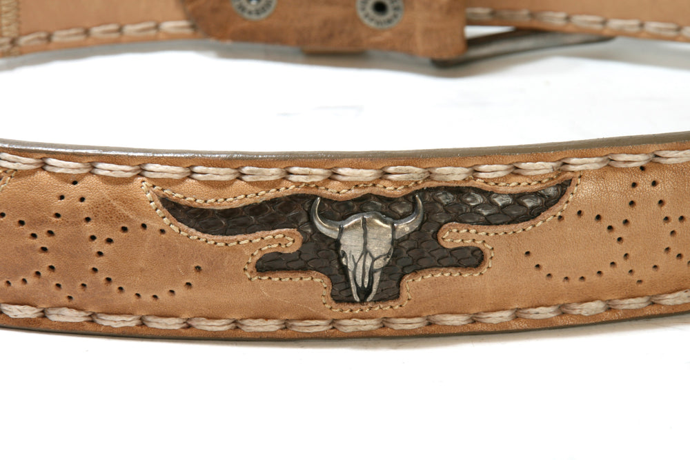 8322 Sendra belt nubuck light brown