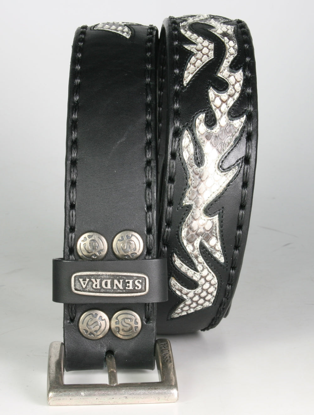8323 Sendra Belt Negro Python Natural