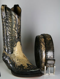 8347 Sendra Belt Denver Tierra Python Panizo