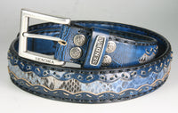 8347 Sendra Belt Denver Python Azul Dirty