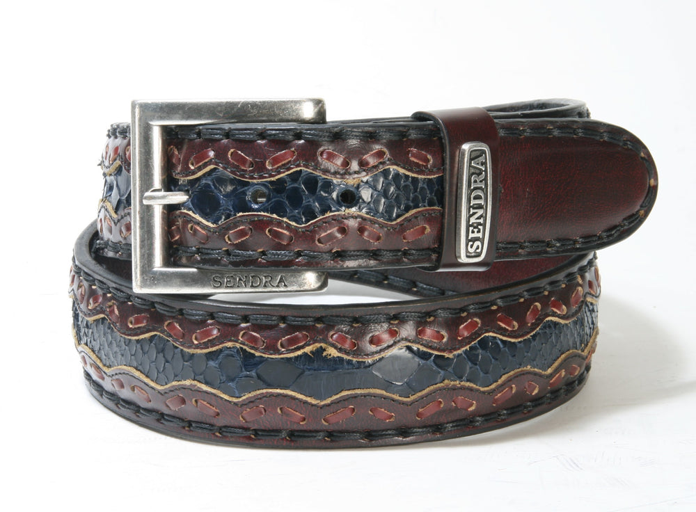 8347 Sendra Belt Hurricane Rojo Python Navy
