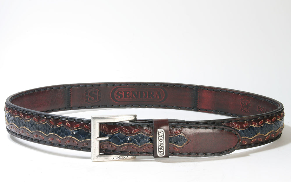 8347 Sendra Belt Hurricane Rojo Python Navy