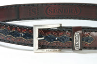 8347 Sendra Belt Hurricane Rojo Python Navy