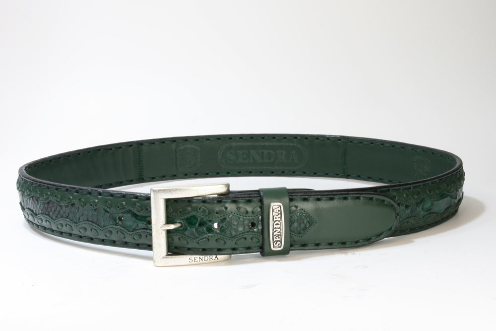 8347 Sendra Gürtel Premier Forest Python Barr. Verde
