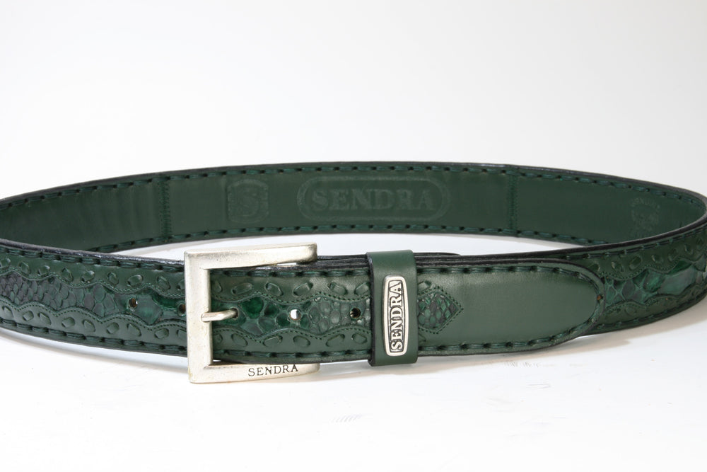 8347 Sendra Gürtel Premier Forest Python Barr. Verde