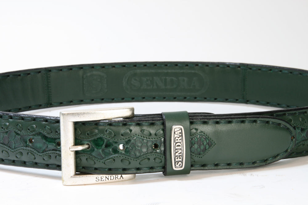 8347 Sendra Gürtel Premier Forest Python Barr. Verde