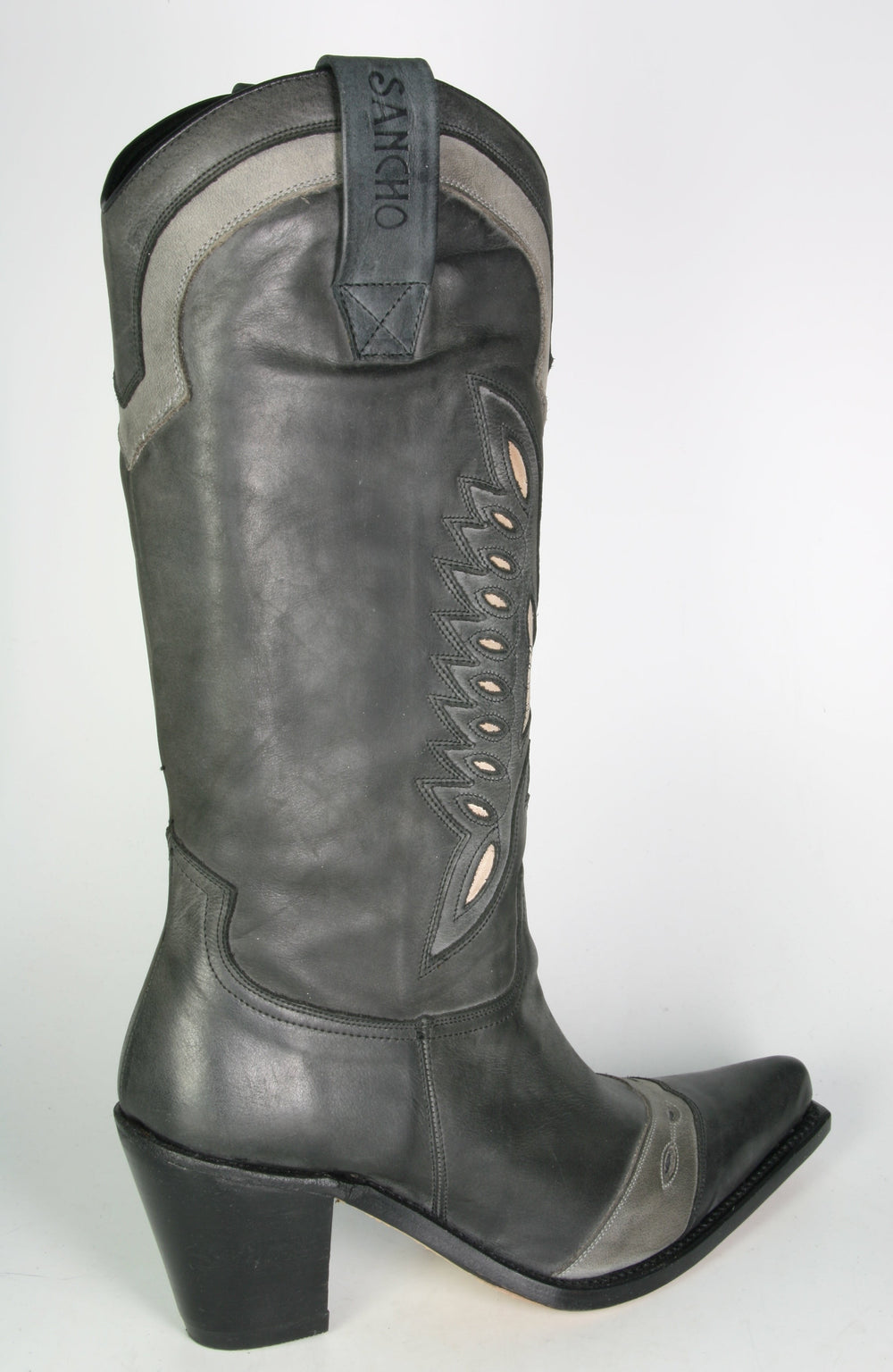 8413 Cowboystiefel Sancho Sahara Negro