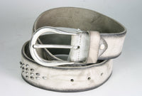 8475 Leather belt MGM Stropicciato Gray