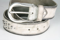 8475 Leather belt MGM Stropicciato Gray