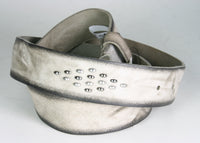 8475 Leather belt MGM Stropicciato Gray