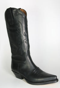 8496 Sancho cowboy boots Negro