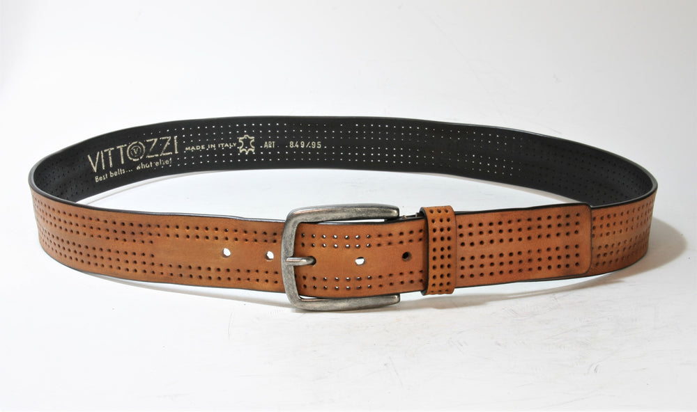 849 Vittozzi belt cognac