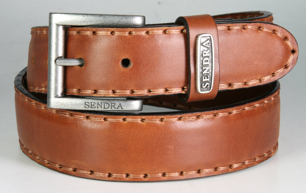 8563 Sendra Belt Snowbut Cognac
