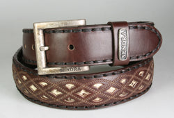 8680 Sendra Gürtel Brown Python