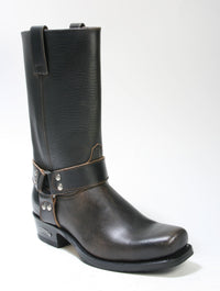 8833 Sendra Bikerboots Blues Biscuit Black