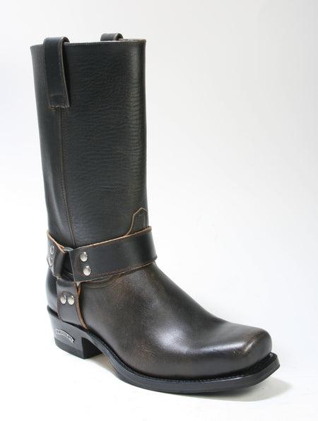 8833 Sendra Bikerboots Blues Biscuit Black