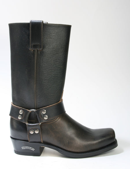 8833 Sendra Bikerboots Blues Biscuit Black