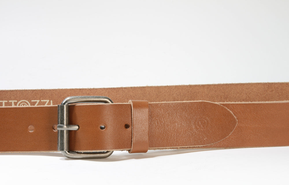886 Vittozzi leather belt cognac