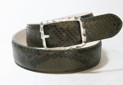 887 Vittozzi Belt Python Green