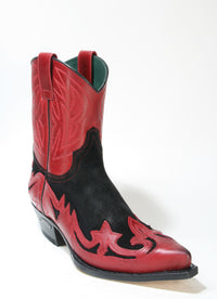 8983 Sendra cowboy boots Ciclon Rojo Serr. Zabri Negro